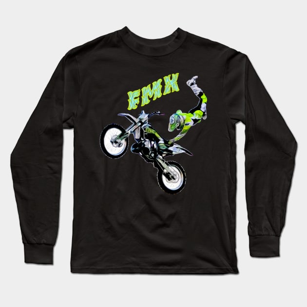 freestyle motocross Long Sleeve T-Shirt by rickylabellevie